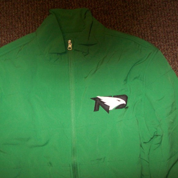 COPY - NORTH DAKOTA FIGHTING HAWKS Full Zip Casual Jacket with Sewn Logo GREEN - Picture 6 of 8